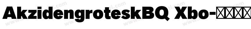 AkzidengroteskBQ Xbo字体转换